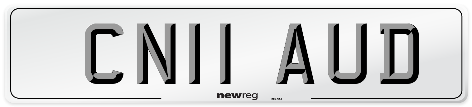 CN11 AUD Number Plate from New Reg